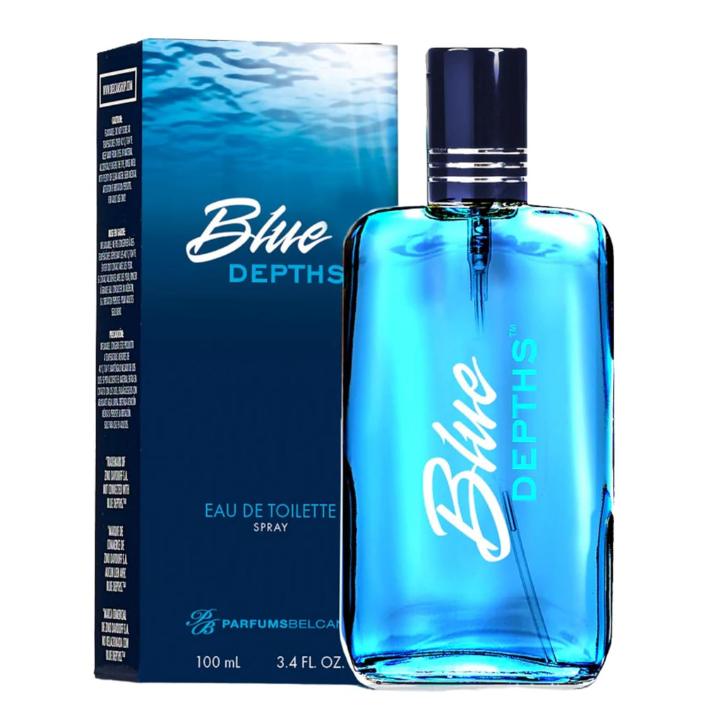 Parfumsbelcam Blue Depths Eau De Toilette Fragrance Cologne Spray - 3.4 Fl Oz