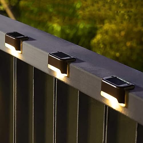 16 Pack SOLPEX Waterproof Solar Deck Lights with LED for Outdoor Steps