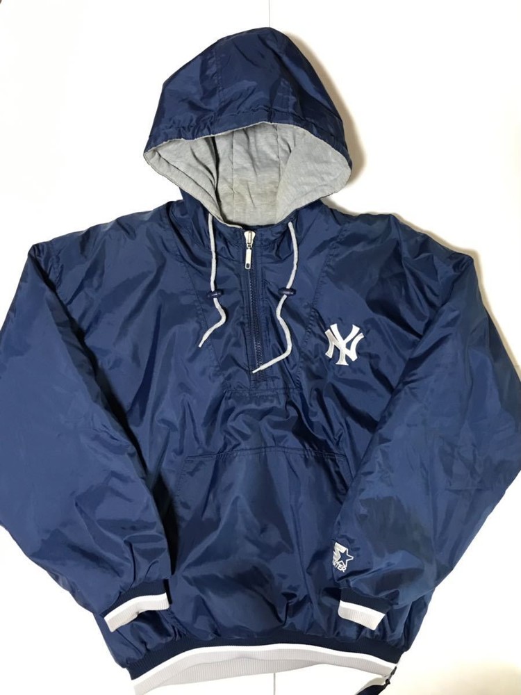 Starter 90s Yankees Anorak Half Zip Pullover Jacket Parka - New