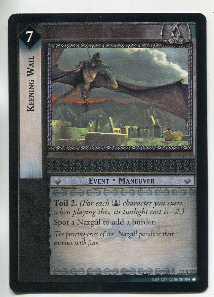Lord Of The Rings CCG Shadows 11R211 Keening Wail