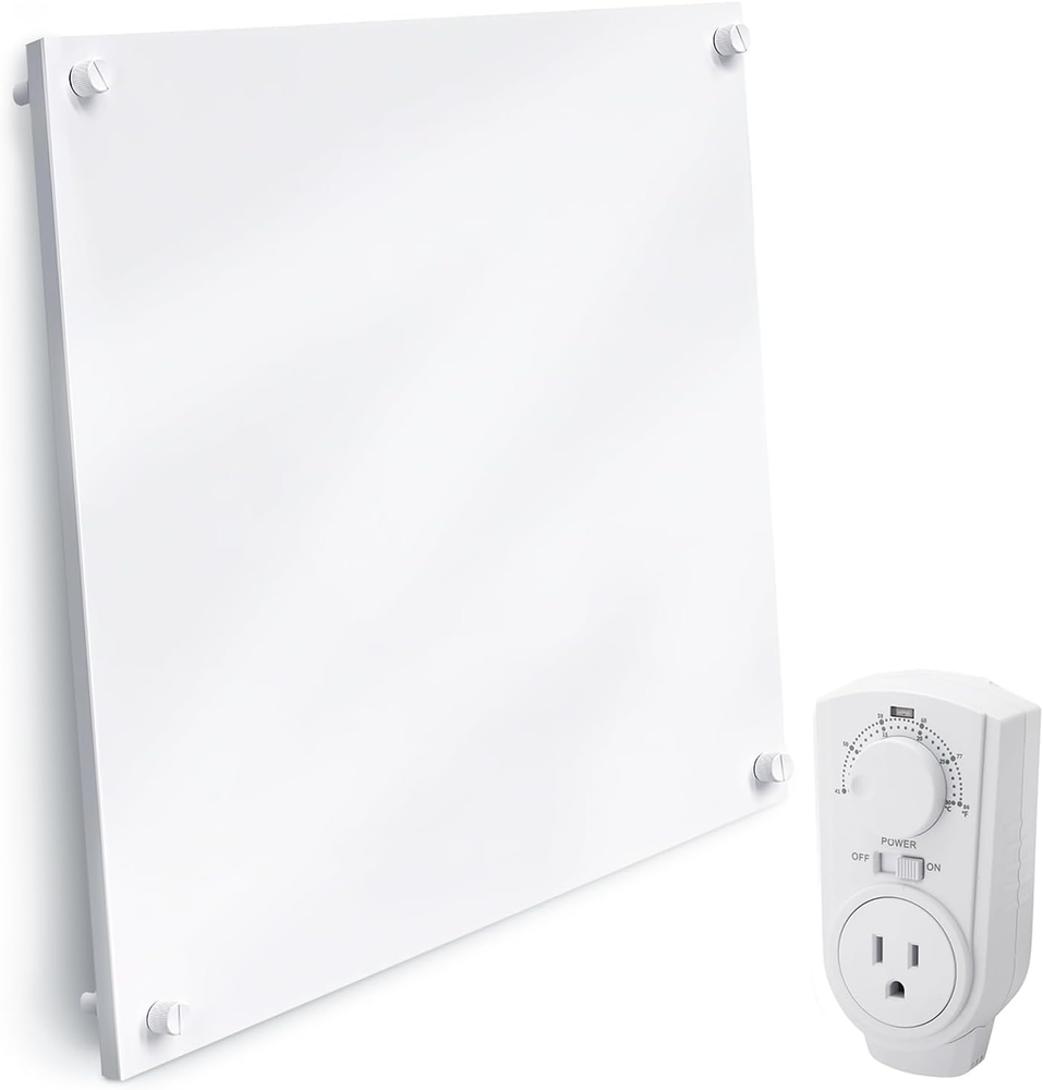 Wall Heater Panel with Thermostat - Electric Wall Mounted Heater for Indoor Use
