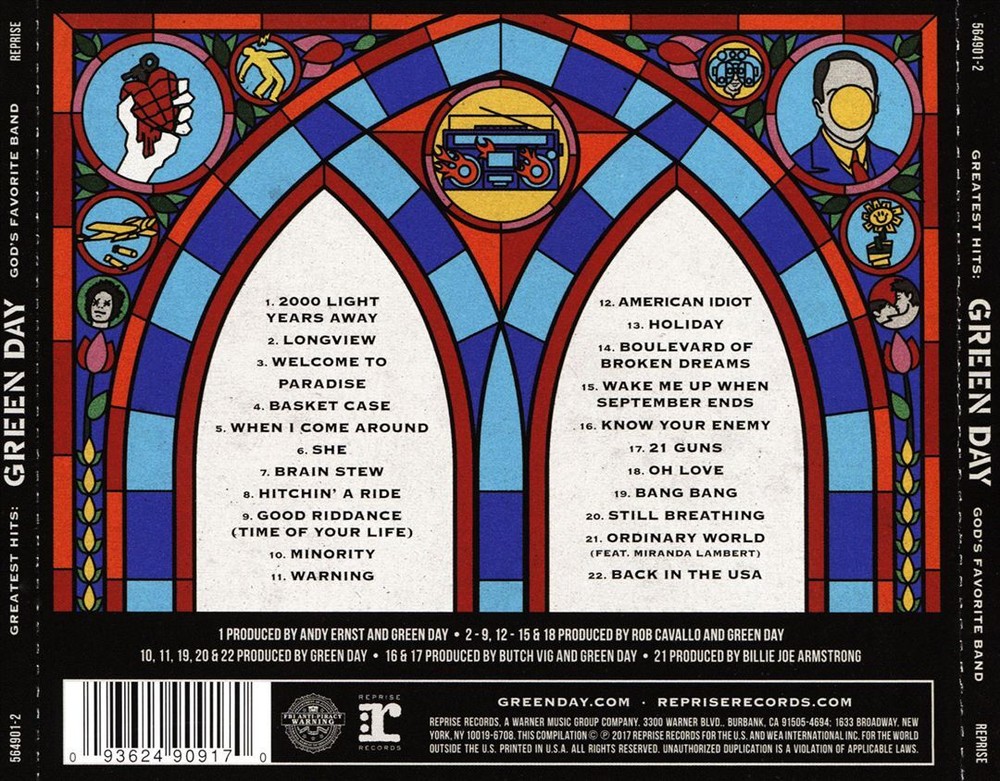 GREEN DAY GREATEST HITS: GOD'S FAVORITE BAND NEW CD