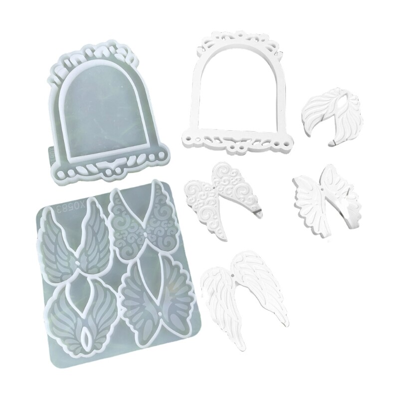 Handmade Winged Bird Cage Resin Mold for DIY Jewelry Crafting Enthusiasts