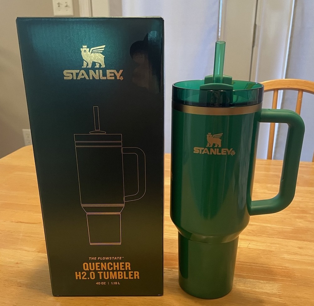 St Patricks Day Stanley H2.0 40oz Shamrock Green Limited Edition Tumbler