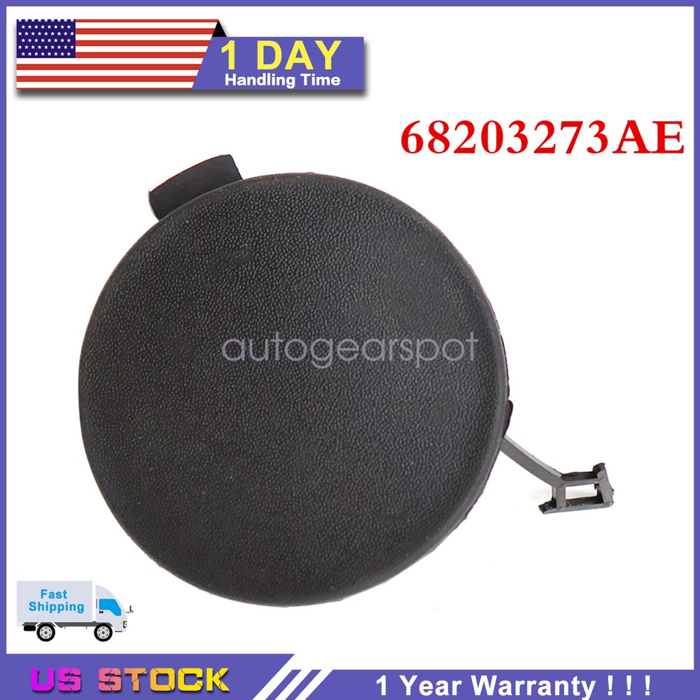 2014-2018 Jeep Cherokee Rear Bumper Tow Hook Cover 1X OEM 68203273AE