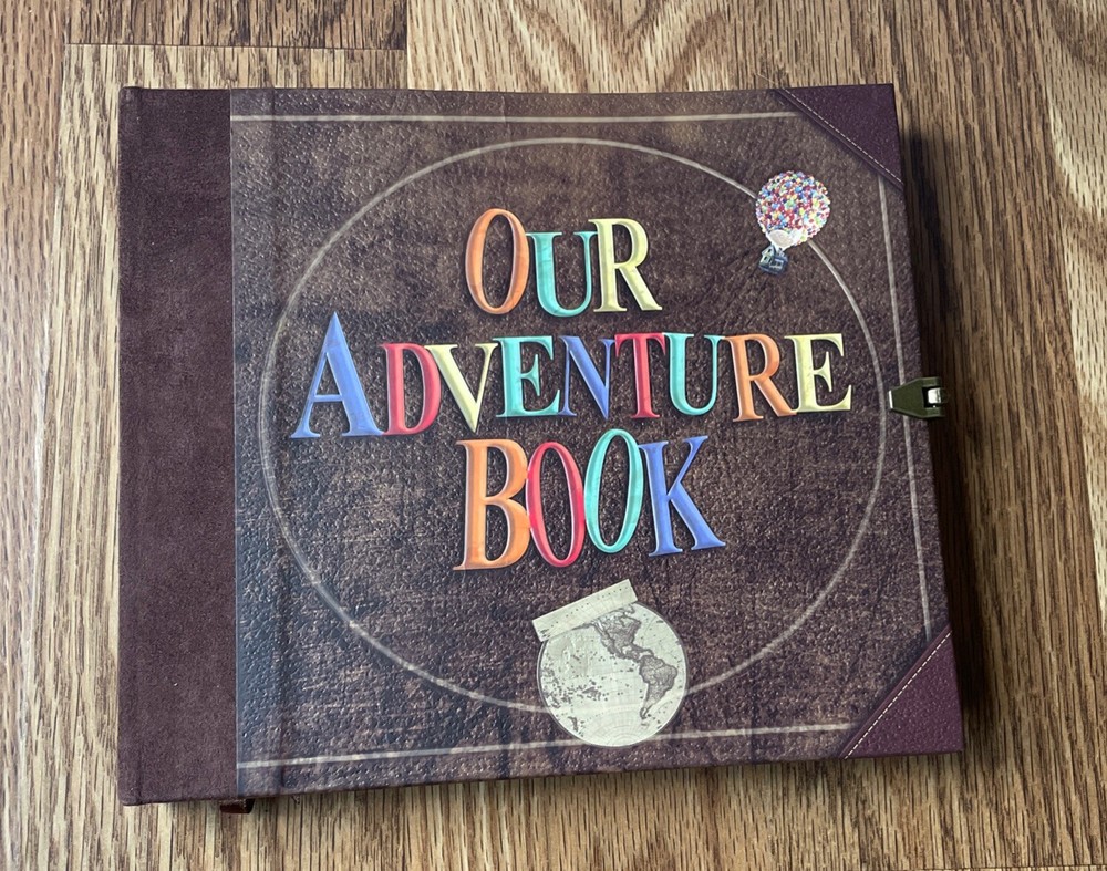 Our Adventure Book Scrapbook Leather Photo Album Wedding Christmas..9