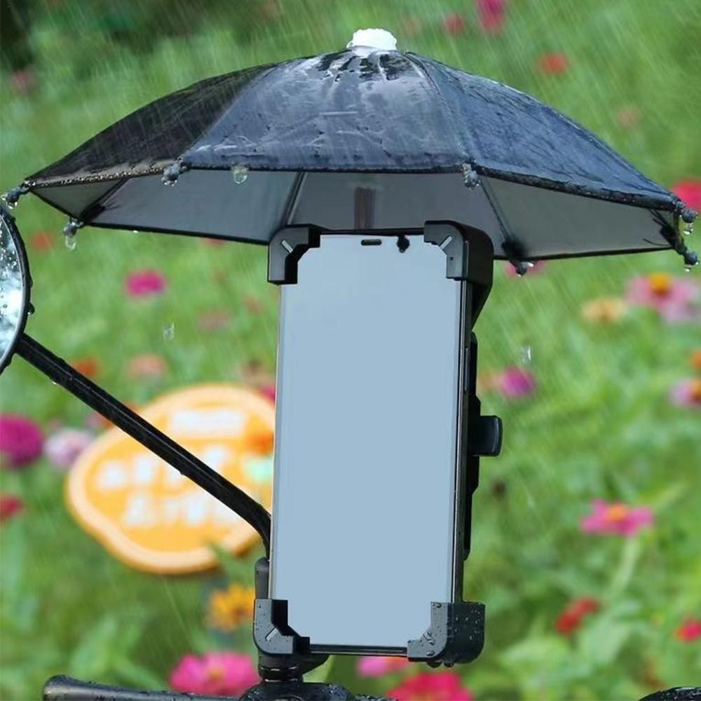 Sucker Mobile Sunshade Umbrella with Suction Cup Stand for Outdoor Phone Cover
