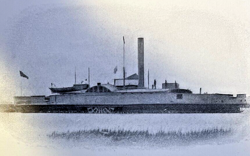 1912 Vintage Illustration Gunboat McDonough Gunboat Parks Civil War