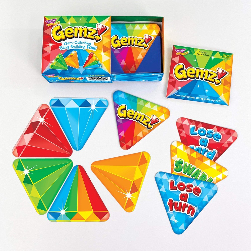 Gemz! Three Corner Strategy Game by , Inc. - Family-Friendly Card Games
