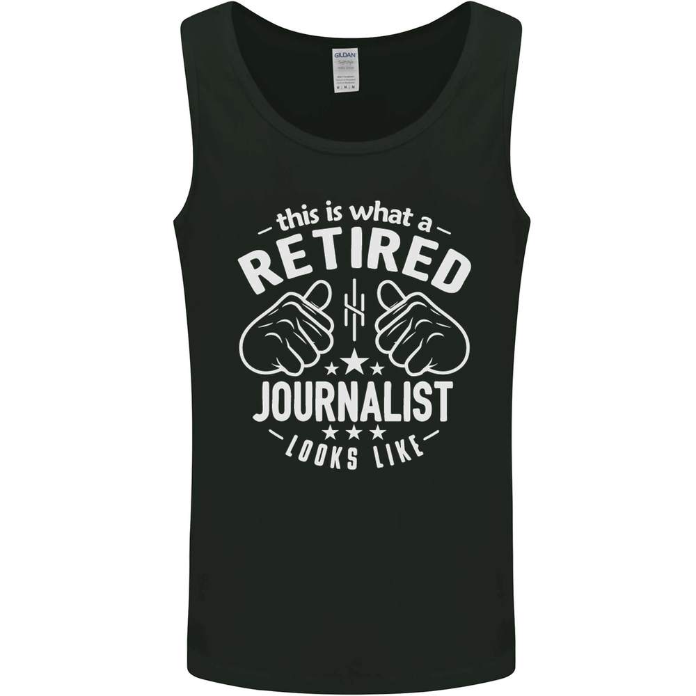 This Is What a Retired Journalist Looks Like Mens Vest Tank Top