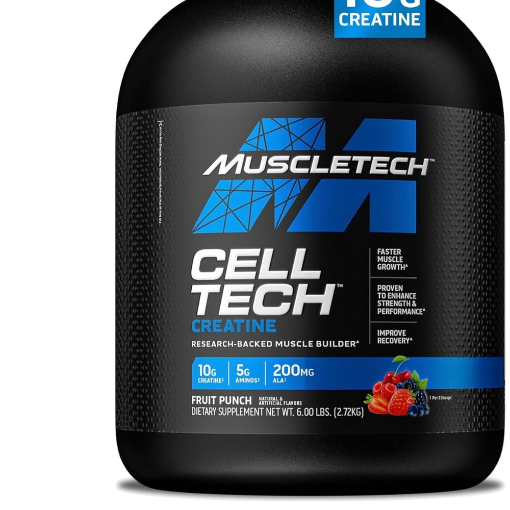 Post Workout Recovery Drink - Muscle Building Creatine Powder, 6lbs Fruit Punch