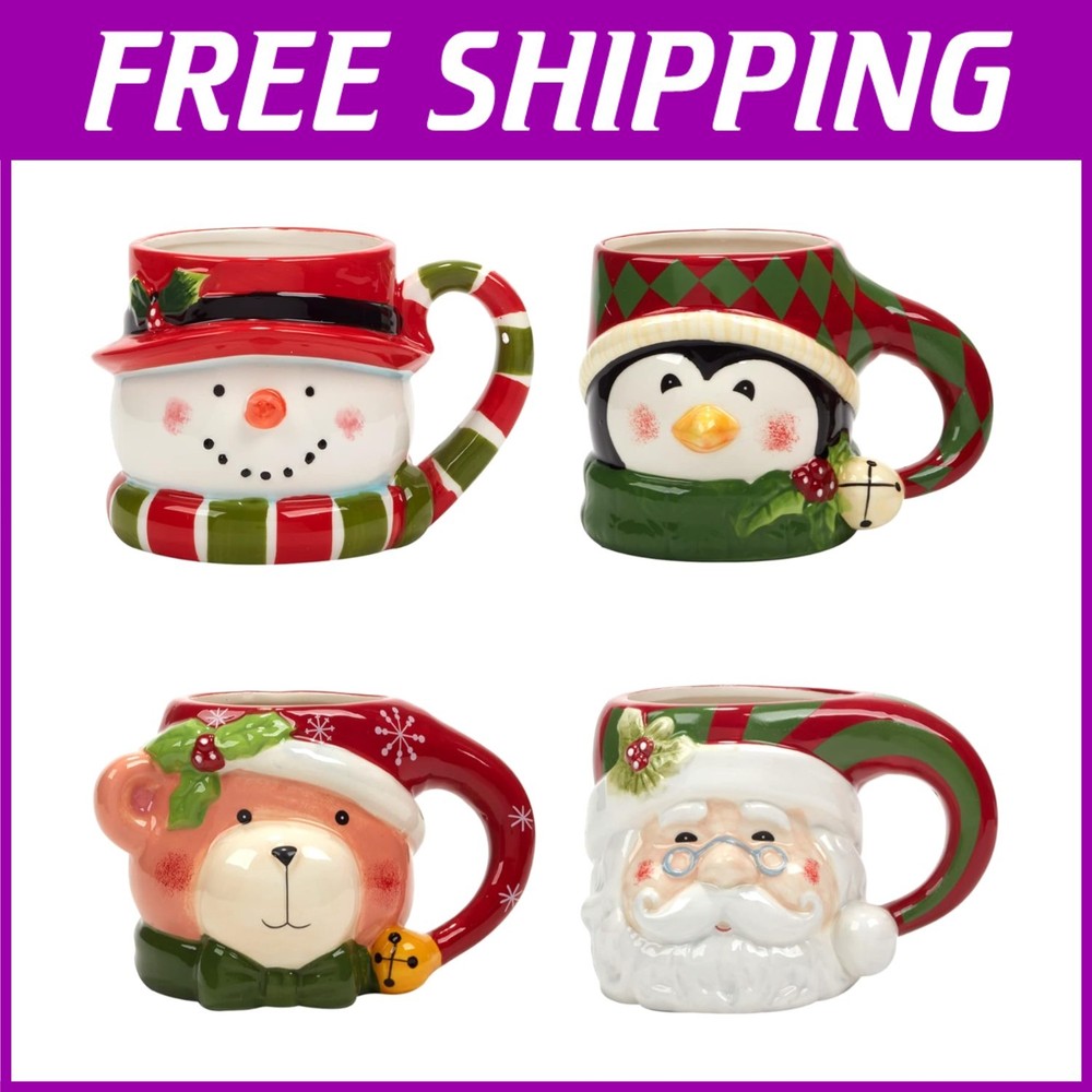 Seasonal 18 oz. Mug Set, 4 Pc., Multicolor-image