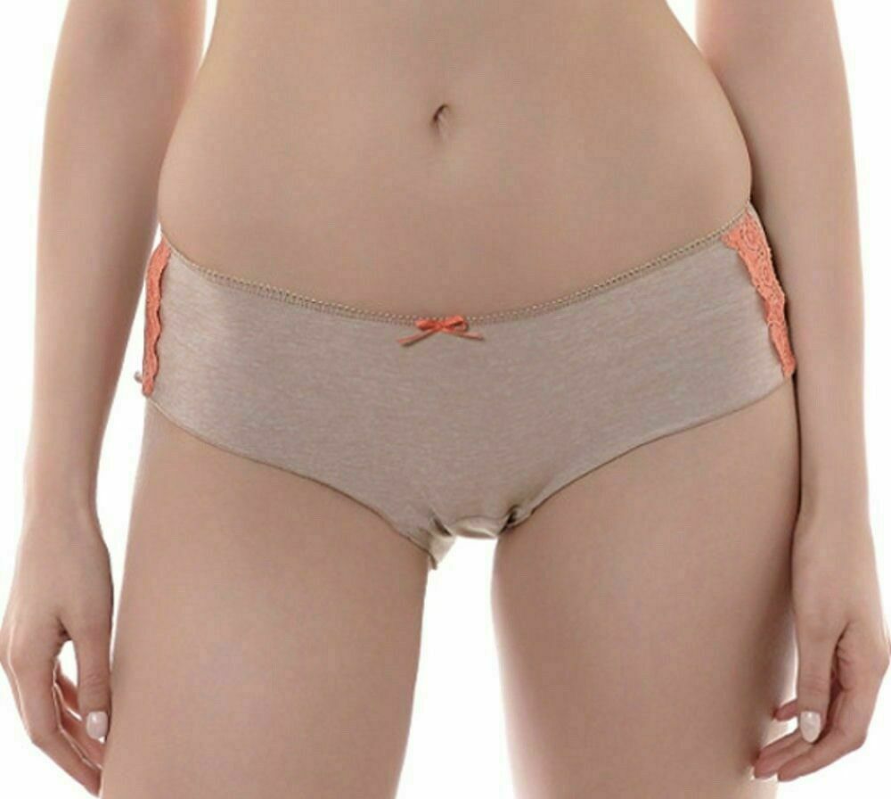 Freya Deco Delight XS Size 8-10 Frappe Orange Lace Knickers 1566 New