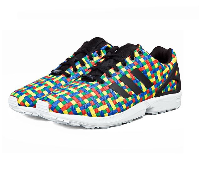 Size 9 - Adidas ZX Flux Rainbow Weave
