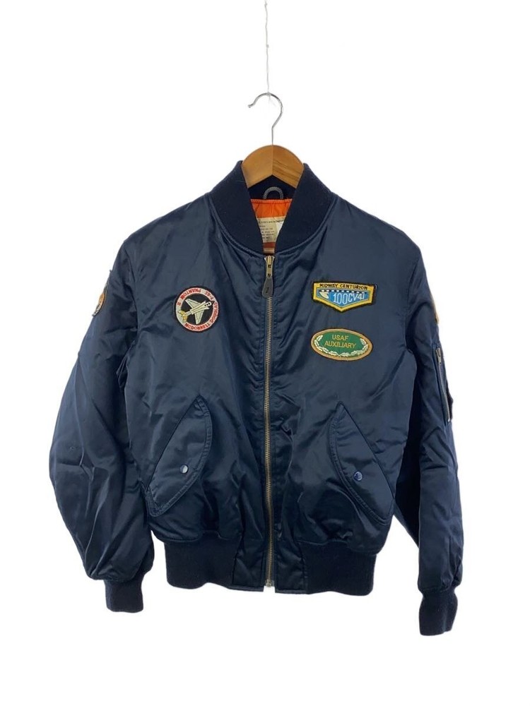 Flight Jacket/M/Nylon/Nvy/7159-693-1566 3389