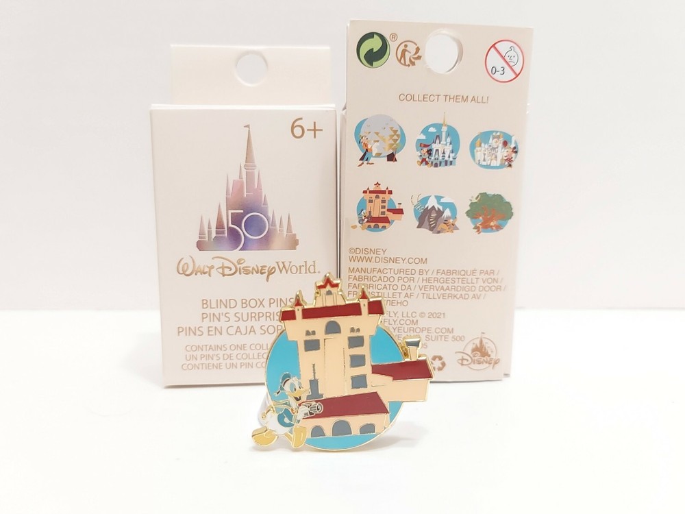 Tower of Terror Donald Disney World 50th Anniversary Loungefly Blind Box Pin
