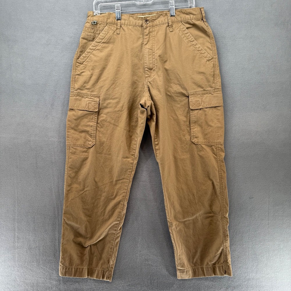 Cabelas Cargo Pants Mens 34x30 Brown Lakeside Casuals Gear Loop Outdoor Camping