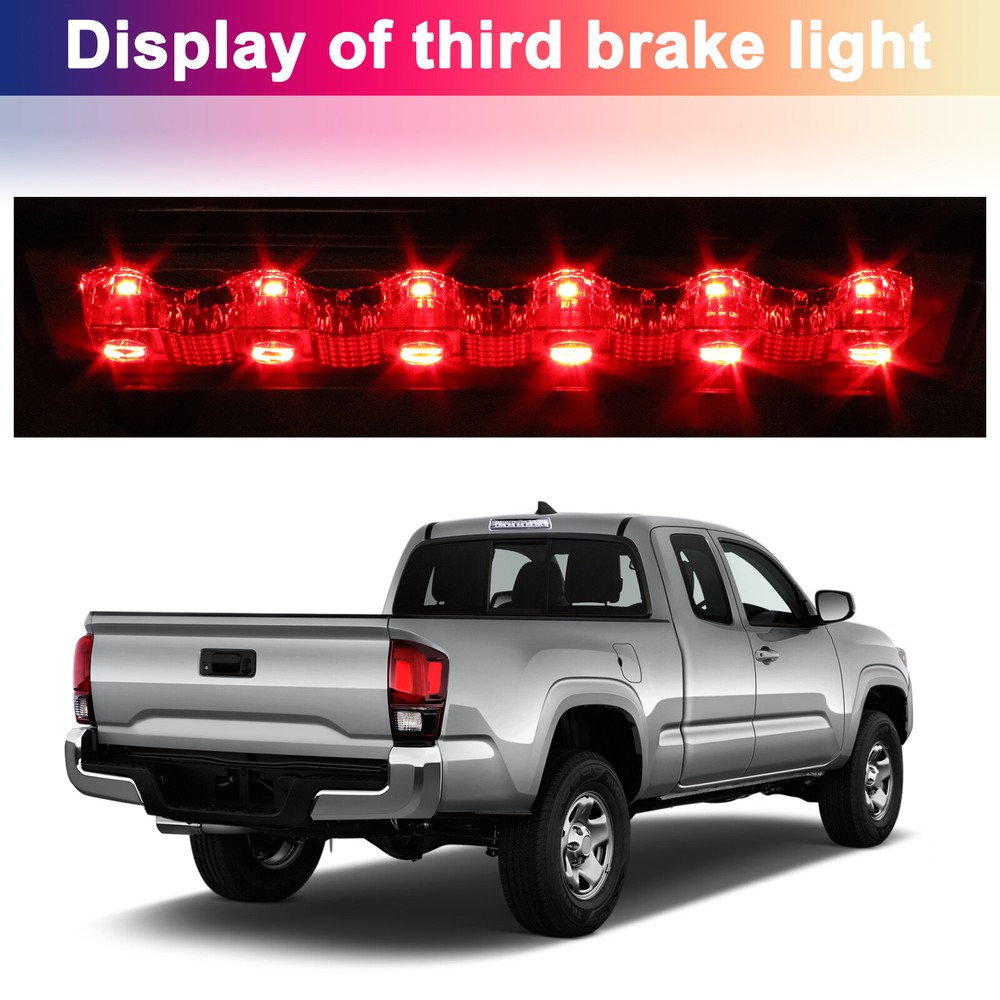 For 02-04 GMC Yukon XL 1500 2500 LED 3RD Third Brake Light Tail Lamp Clear Lens