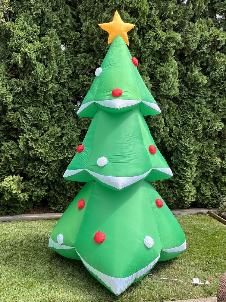 10ft Airblown Inflatable Christmas Tree by Gemmy for Indoor or Outdoor Holiday Decor