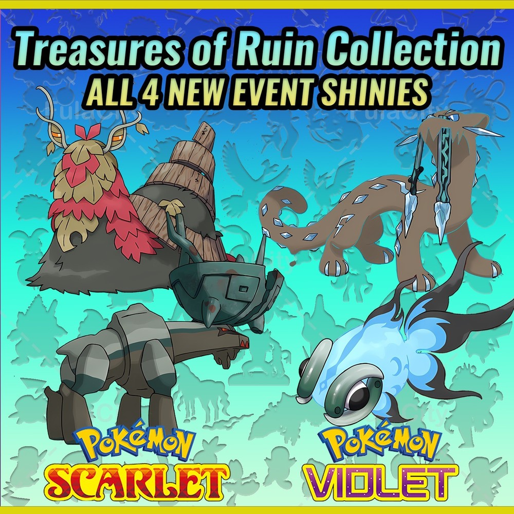 ✨ Shiny Wo-Chien Chien-Pao Ting-Lu Chi-Yu 🟣Event ❤️ Pokémon Scarlet Violet 💜