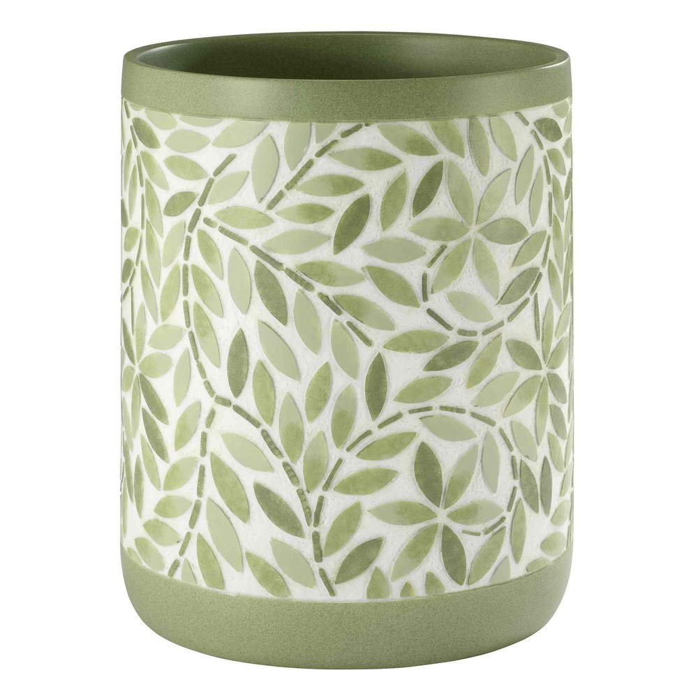 Accessories Bathroom Essentials, Wastebasket, Green