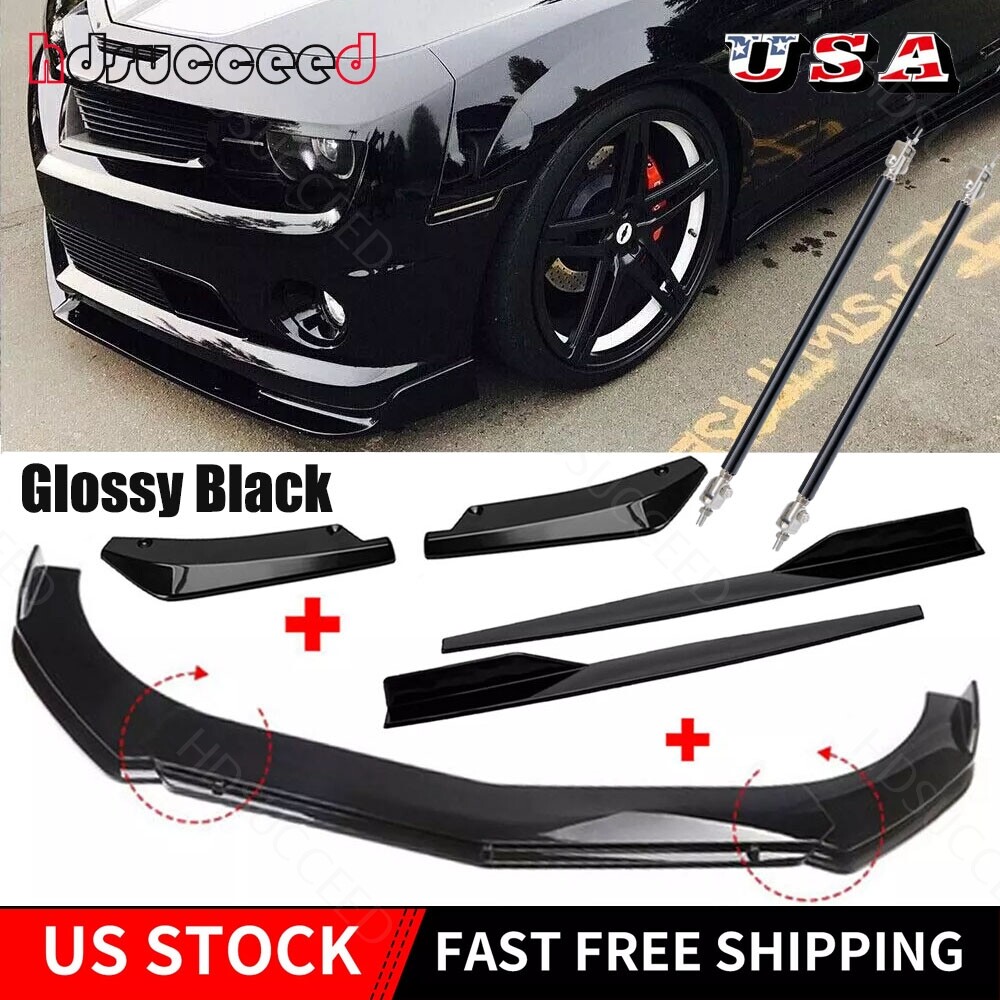 Dodge Charger RT Front Bumper Lip Spoiler Splitter Side Skirt Rear Lip Body Kit