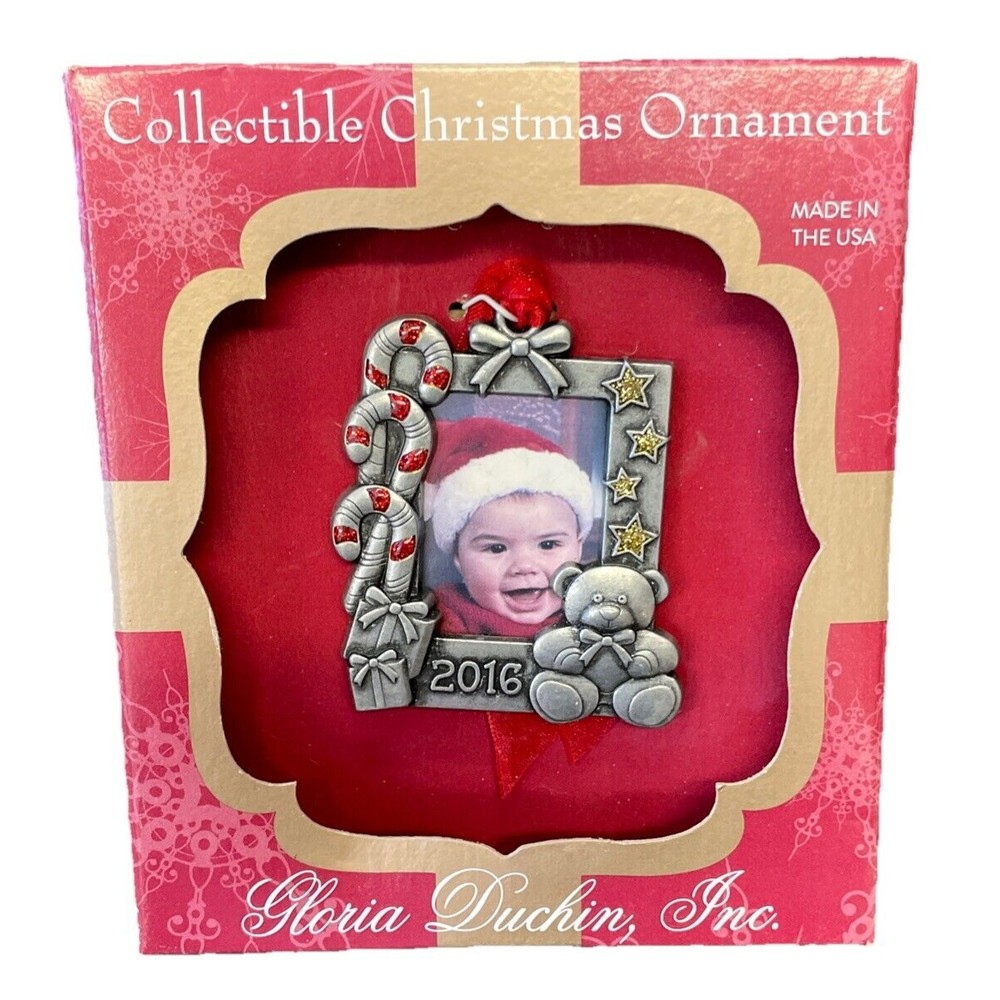 Gloria Duchin Keepsake Christmas Ornament with Baby Photo Holder 2016 Edition