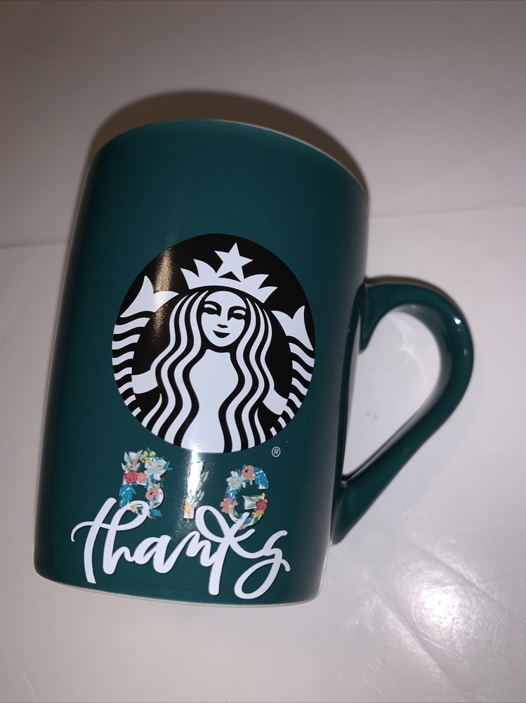 Starbucks Green Mermaid Thank You Coffee Mug Cup 2020 Big Thanks Gift