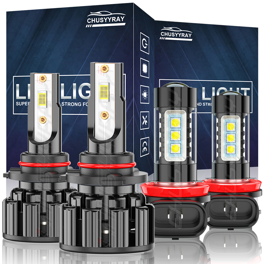 For Toyota RAV4 2016 2017 2018 LED Headlight Bulbs High/Low + Fog Light Combo