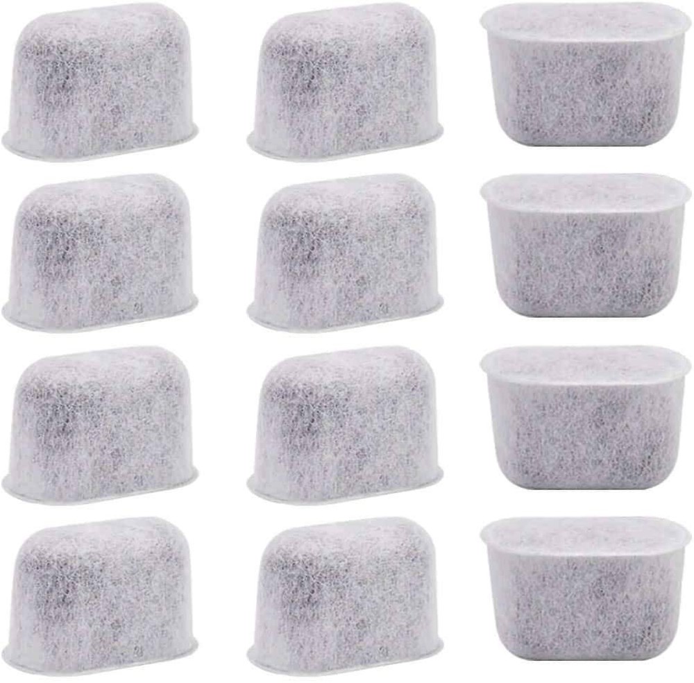 12-Pack Cuisinart-Compatible Charcoal Water Filter Replacements for Coffee Makers