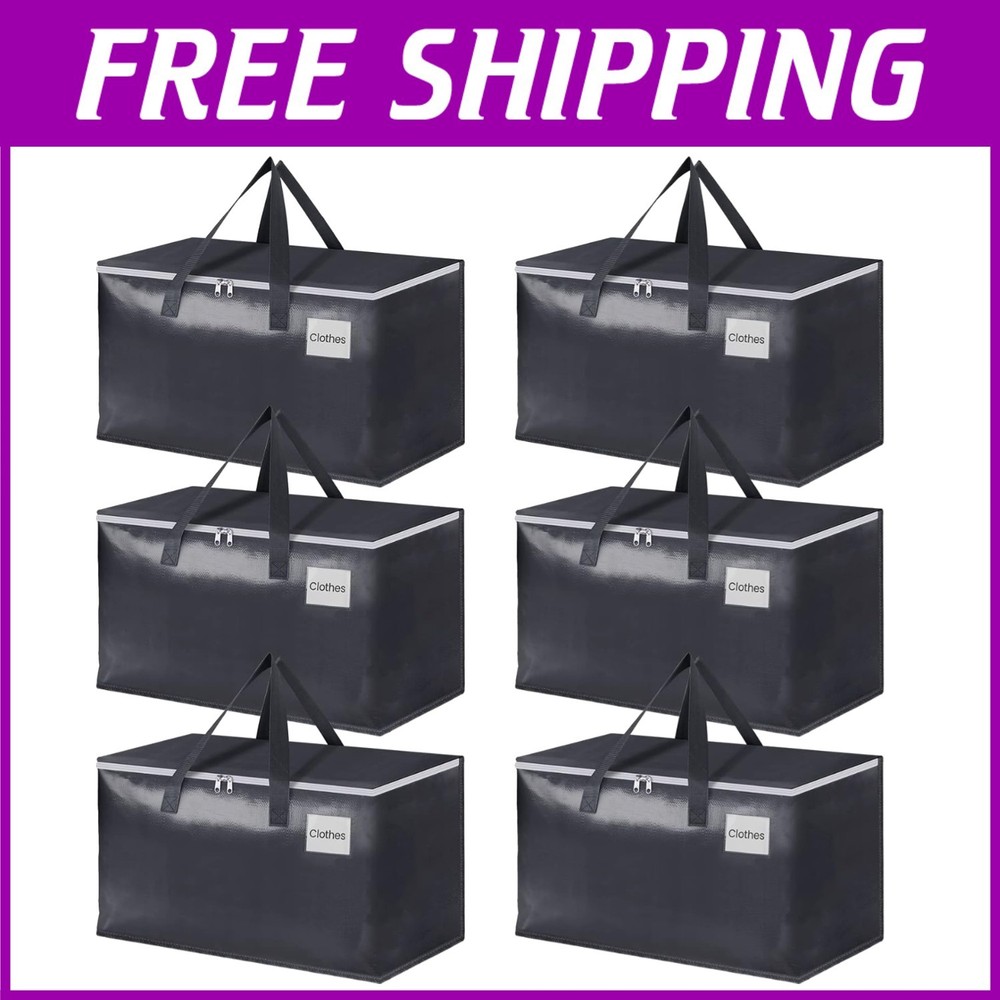 Sturdy 93L Collapsible Moving Tote with Reinforced Handles for Easy Transport