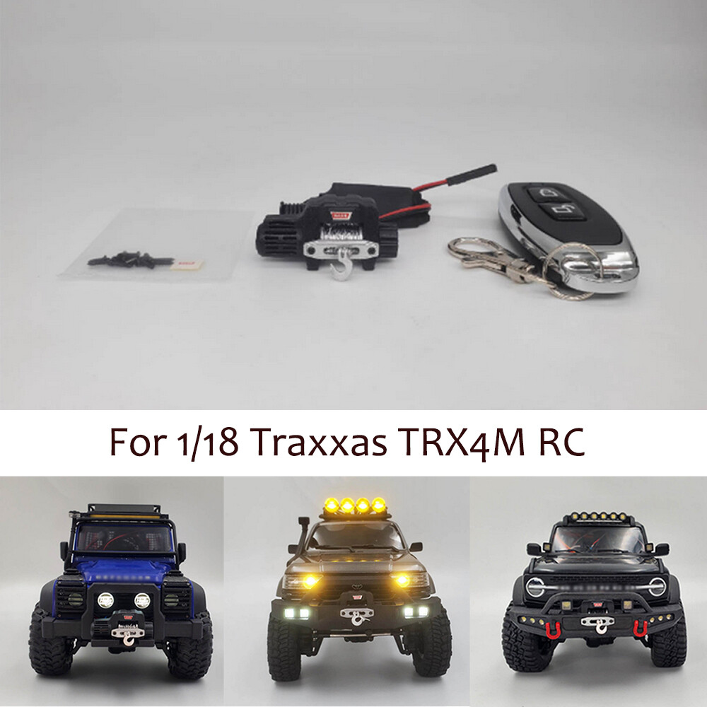 1/18 Traxxas TRX4M RC Car Electric Winch with Wireless Controller