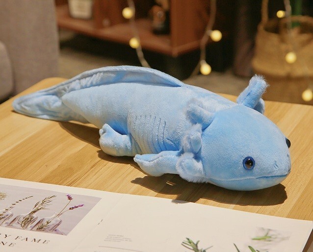 Blue Axolotl 31 Inch Plush Stuffed Animal Toy Gift for Kids