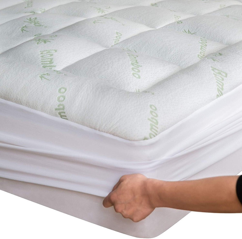 Cooling Thick Full Mattress Topper for Back Pain Relief & Support-image