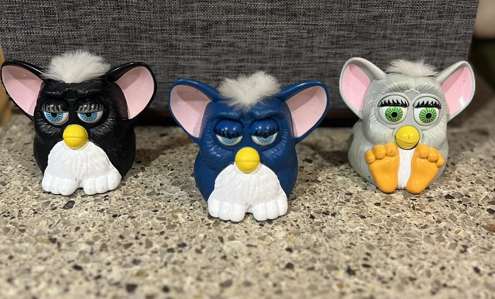 1998 McDonald’s Happy Meal Furby Lot Of 3 Vintage