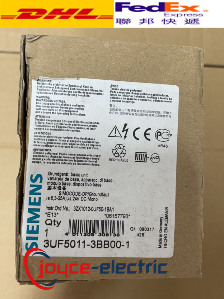 Siemens Motor Protector 3UF5011-3BB00-1 Expedited Shipping 12 months warranty