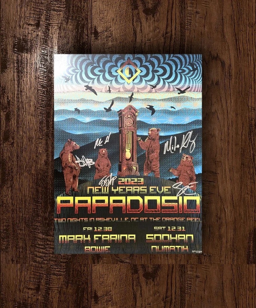 Papadosio New Years Eve 2023 Asheville The Orange Peel LTD AP Concert Poster-image