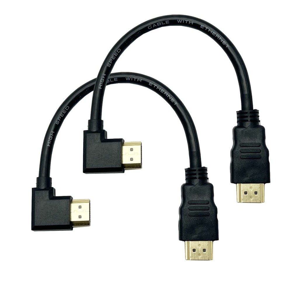 Seadream Angled HDMI 2.1 Cable; 2Pack 8inch 8K Ultra HD Cable,High...