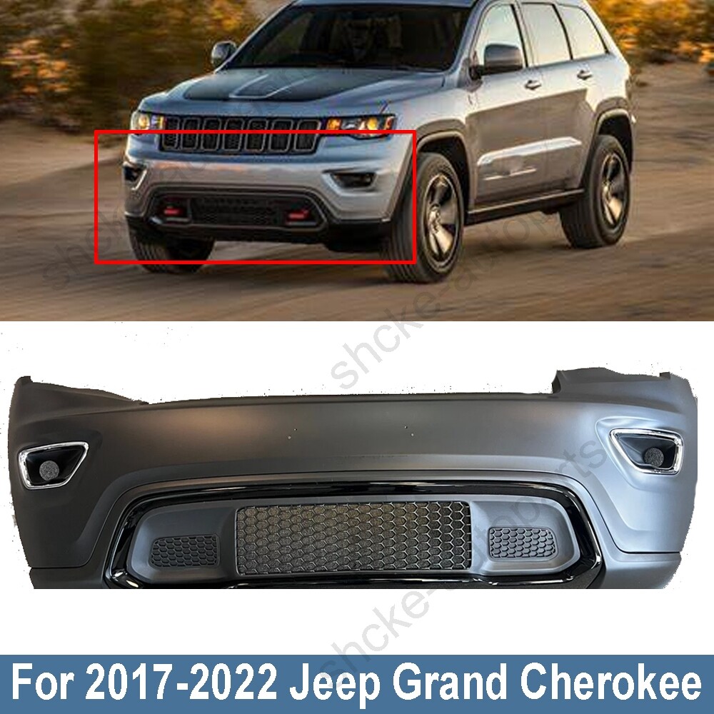 Front Bumper Set Assembly Kit Grille for 2017 - 2022 Jeep Grand Cherokee New