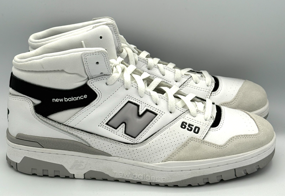 New Balance 650R Shoes Mens Size 15 D Black White Outdoor BB650RWH