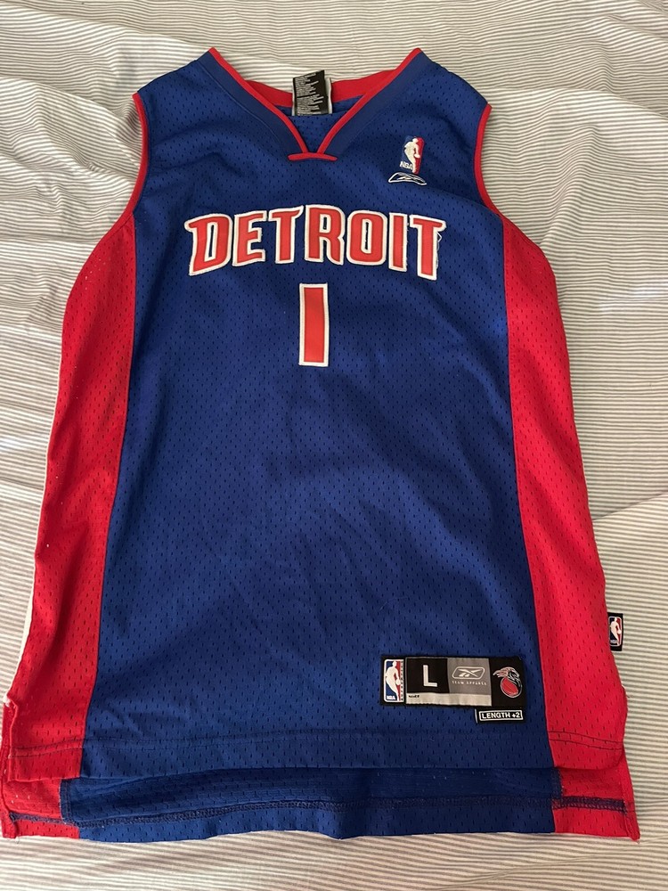 adidas Chauncey Billups Detroit Pistons NBA Jersey Youth Large (14-16)  Vintage