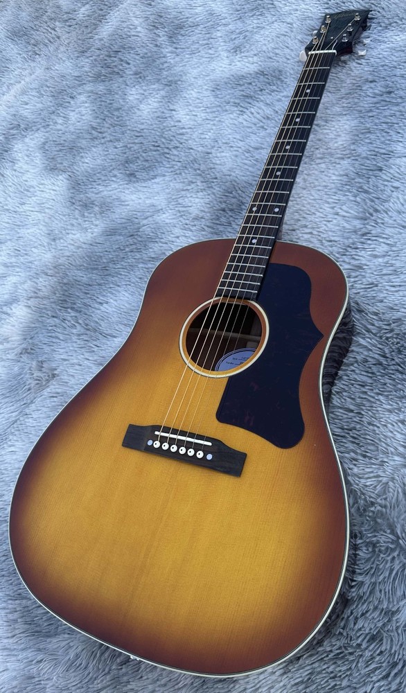 Professional handmade wooden top electric guitar, honey colored /from US