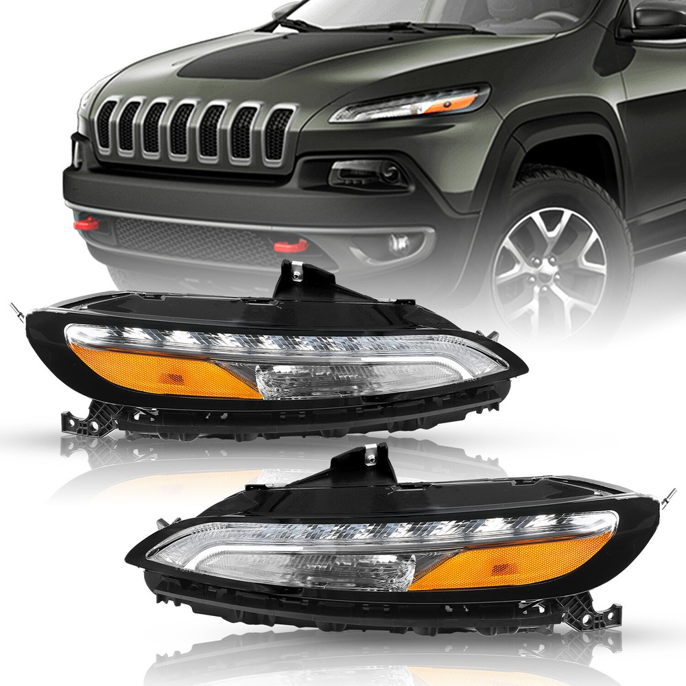 DRL Parking Light For 2014-2018 Jeep Cherokee Turn Signal Lamp Assembly