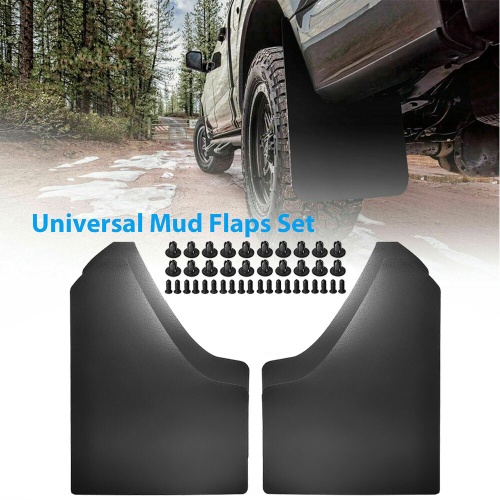 4-Piece Universal Car Mud Flaps Set for Front and Rear Splash Protection