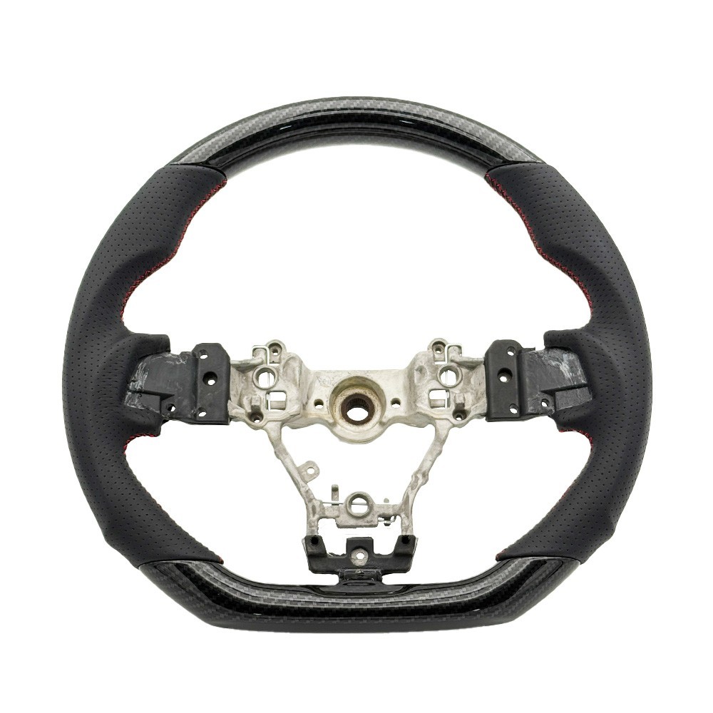 REVESOL Hydro-Dip Carbon Fiber Black Steering for 2015-2020 SUBARU STI WRX S209