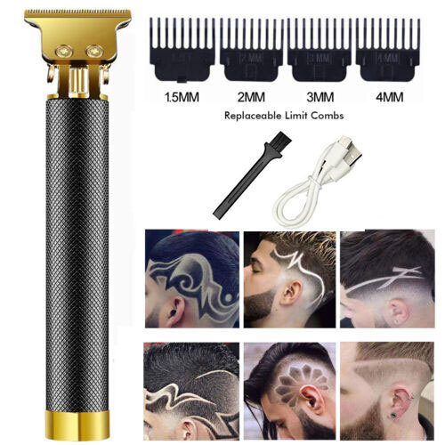 Afeitadora de barba eléctrica para hombre recortadora máquina de afeitar recargable USB