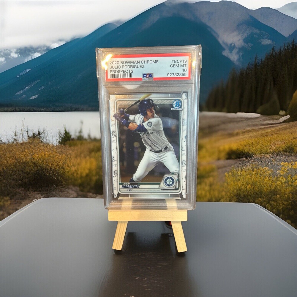 Julio Rodriguez 2020 Bowman Chrome PSA 10 GEM MINT Rookie Prospects Mariners Card