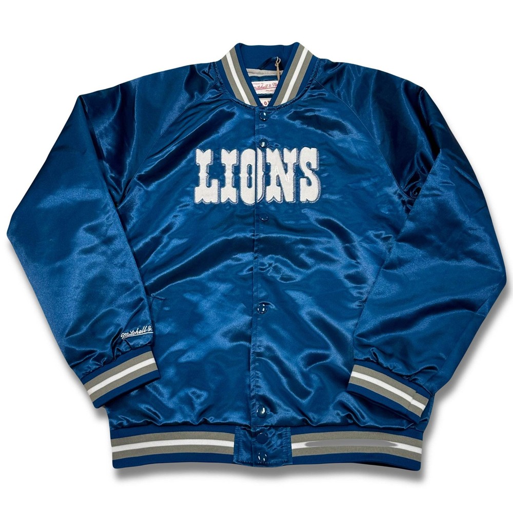 Mitchell & Ness Youth Detroit Lions Lightweight Satin Full-Snap Jacket