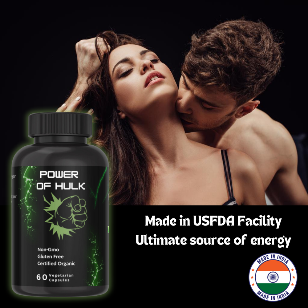 Power of Hulk 60 capsules Improves men health Increase libido & stamina