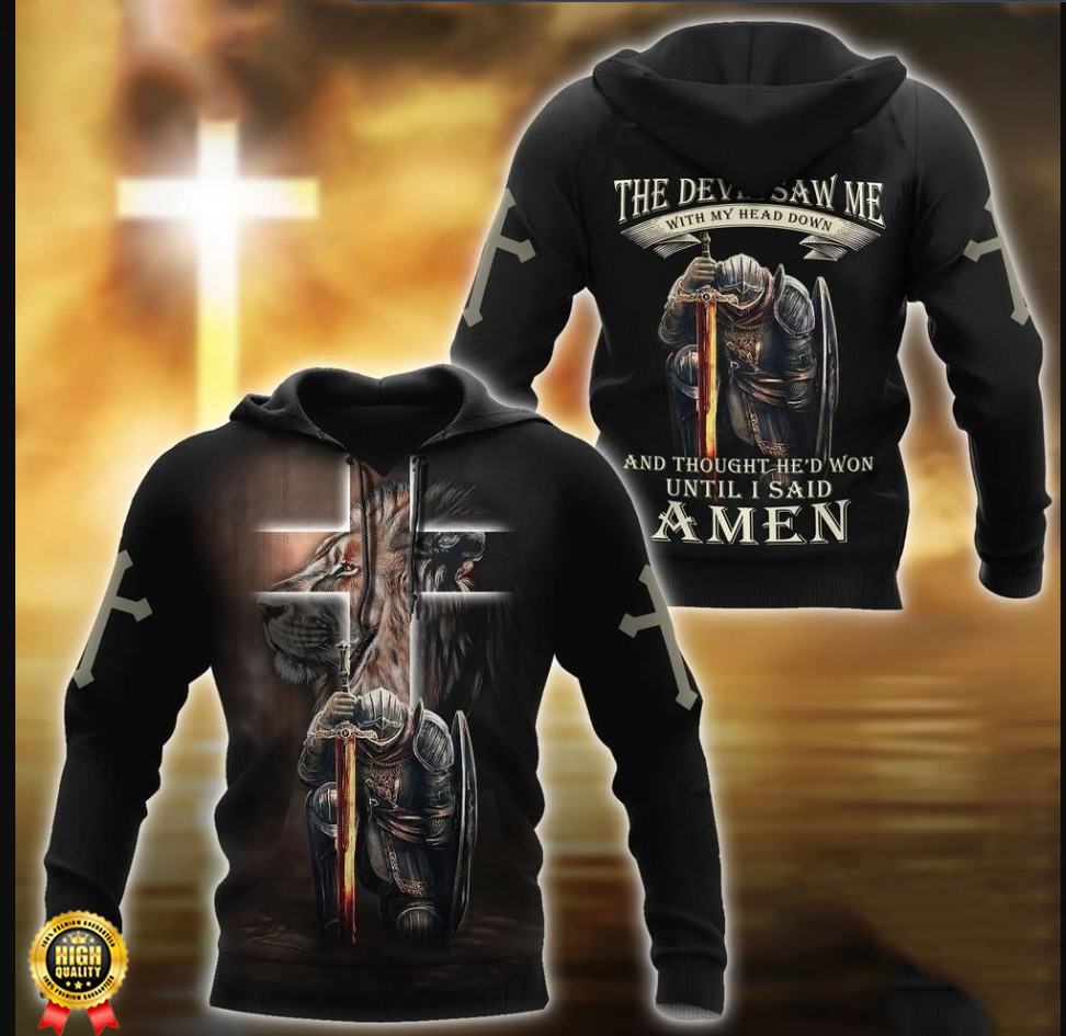 3d hoodie, A Warrior Of Christ Amen Jesus Cross Hoodie, shirt US size